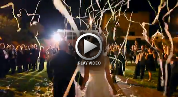 Wedding Exit Video with FETTI