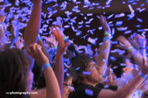 Church Confetti at Easter Celebration